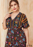 Boho Plus Size Riviera Maxi Dress For Women